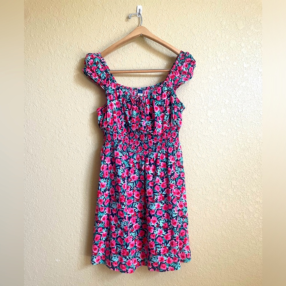 Old Navy Floral Bohemian Smocked Sundress
